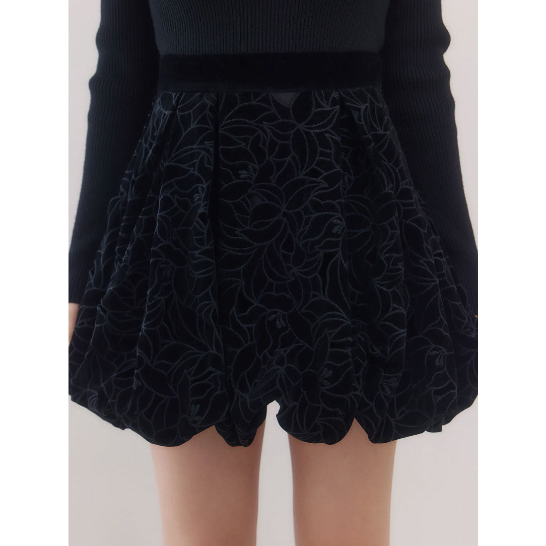 エイミーイストワール EIMY ISTOIRE ベロアカットワークスカート