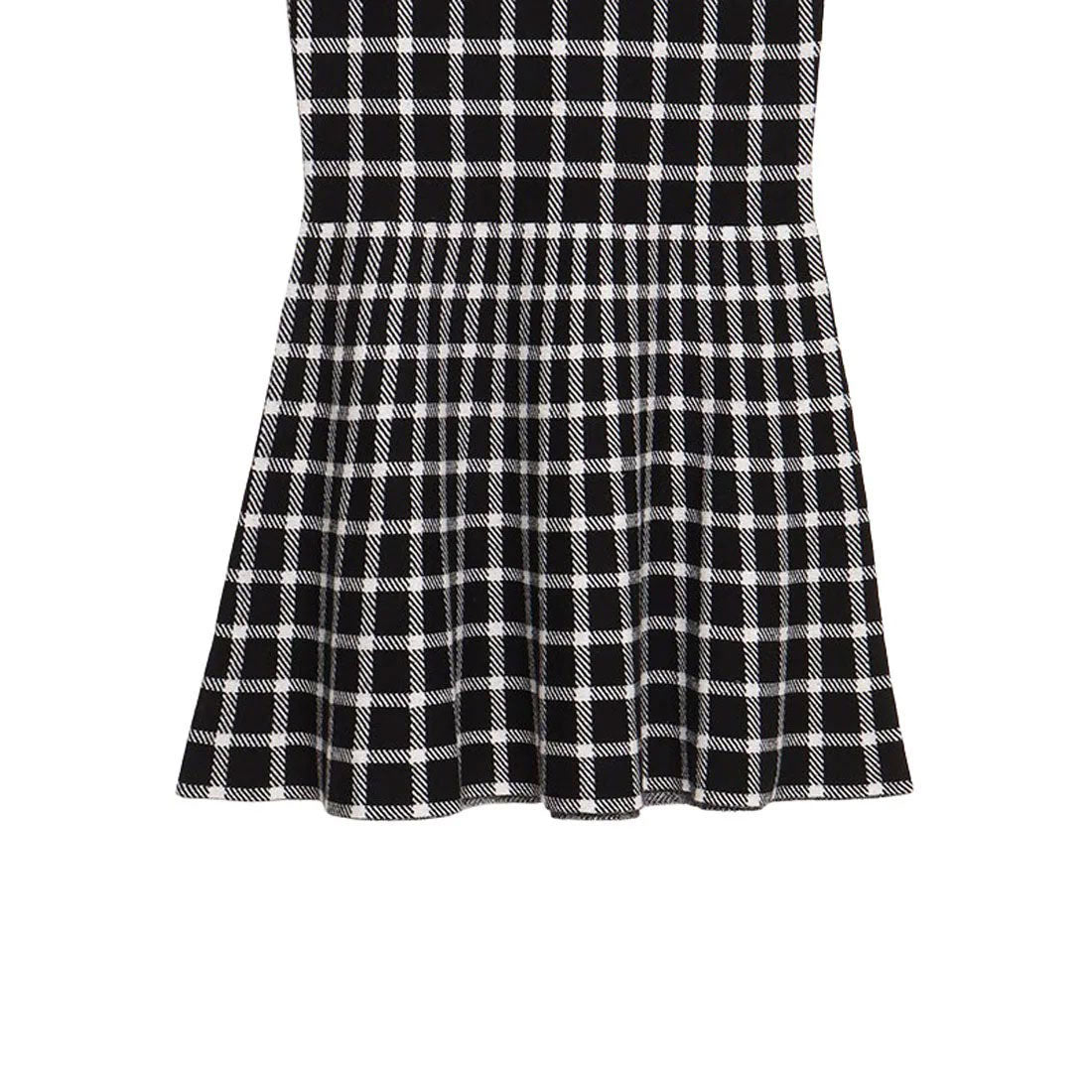 エイミーイストワール eimy istoire シェパードチェックマーメイドニットスカート (MINT) MINT