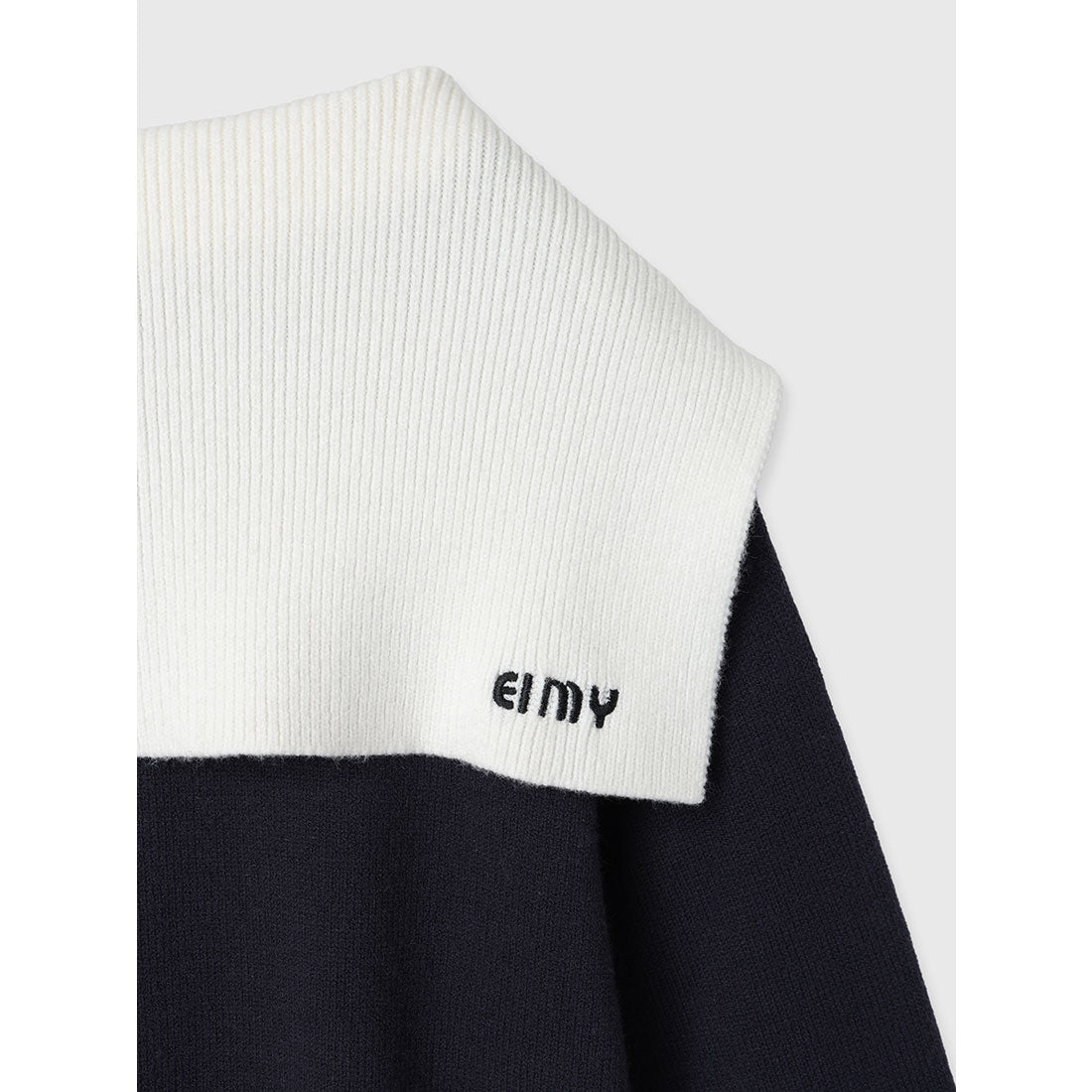 エイミーイストワール eimy istoire セーラーカラーニットTOPS (BLACK) BLACK