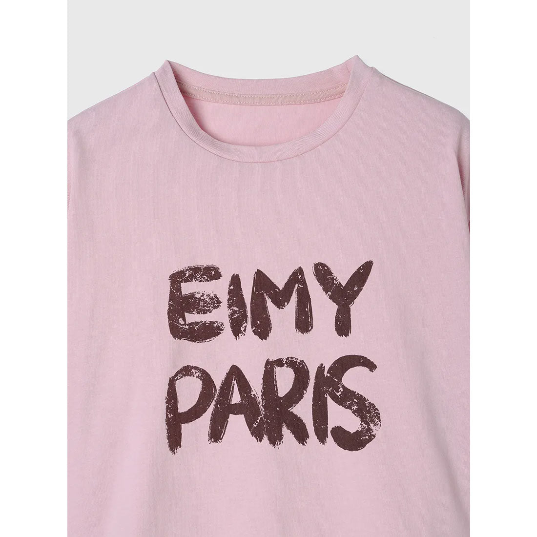 エイミーイストワール eimy istoire ペンキ風ロゴEIMY PARIS Tシャツ (YELLOW) YELLOW