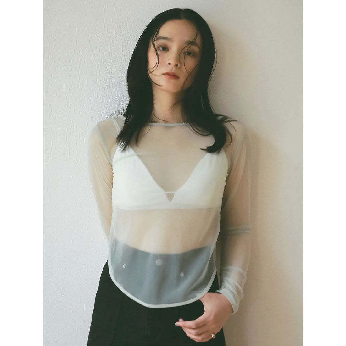 エイミーイストワール eimy istoire シアートップス (BLACK) BLACK