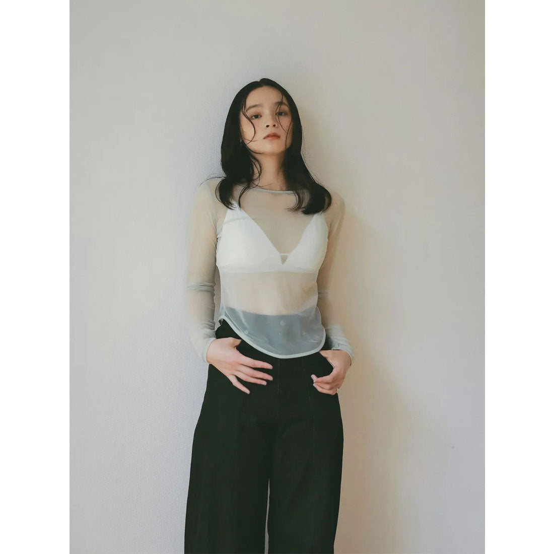 エイミーイストワール eimy istoire シアートップス (BLACK) BLACK