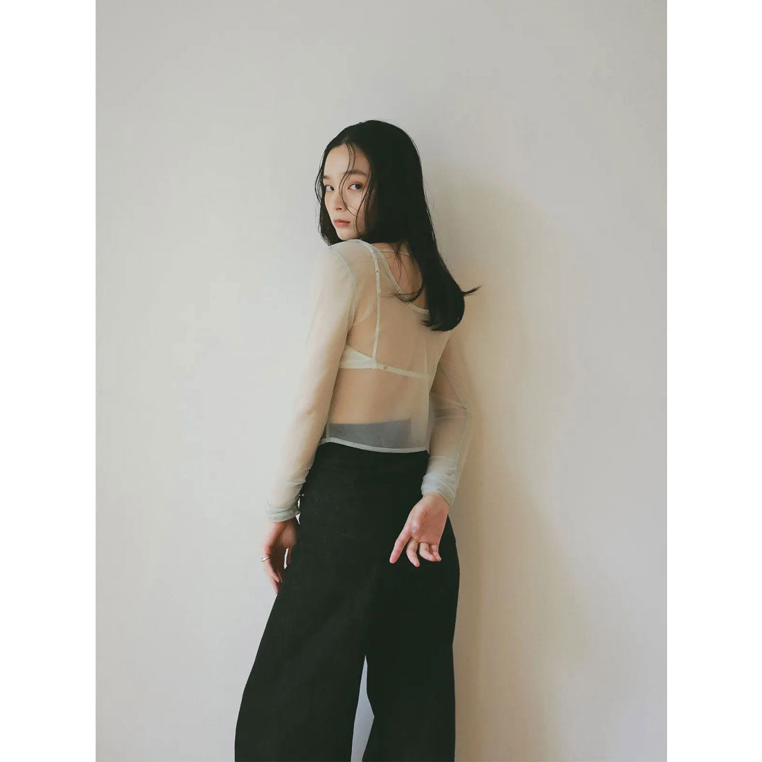 エイミーイストワール eimy istoire シアートップス (BLACK) BLACK