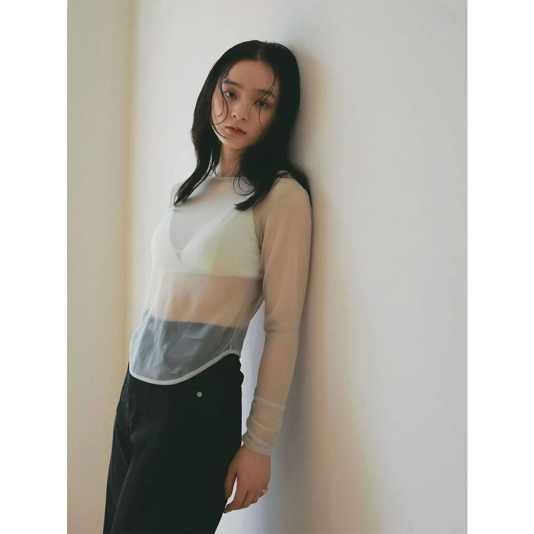 エイミーイストワール eimy istoire シアートップス (BLACK) BLACK