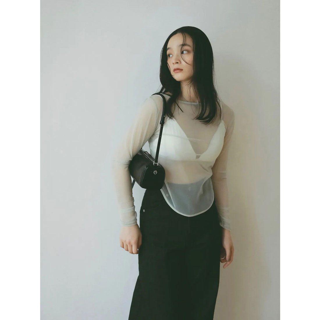 エイミーイストワール eimy istoire シアートップス (BLACK) BLACK