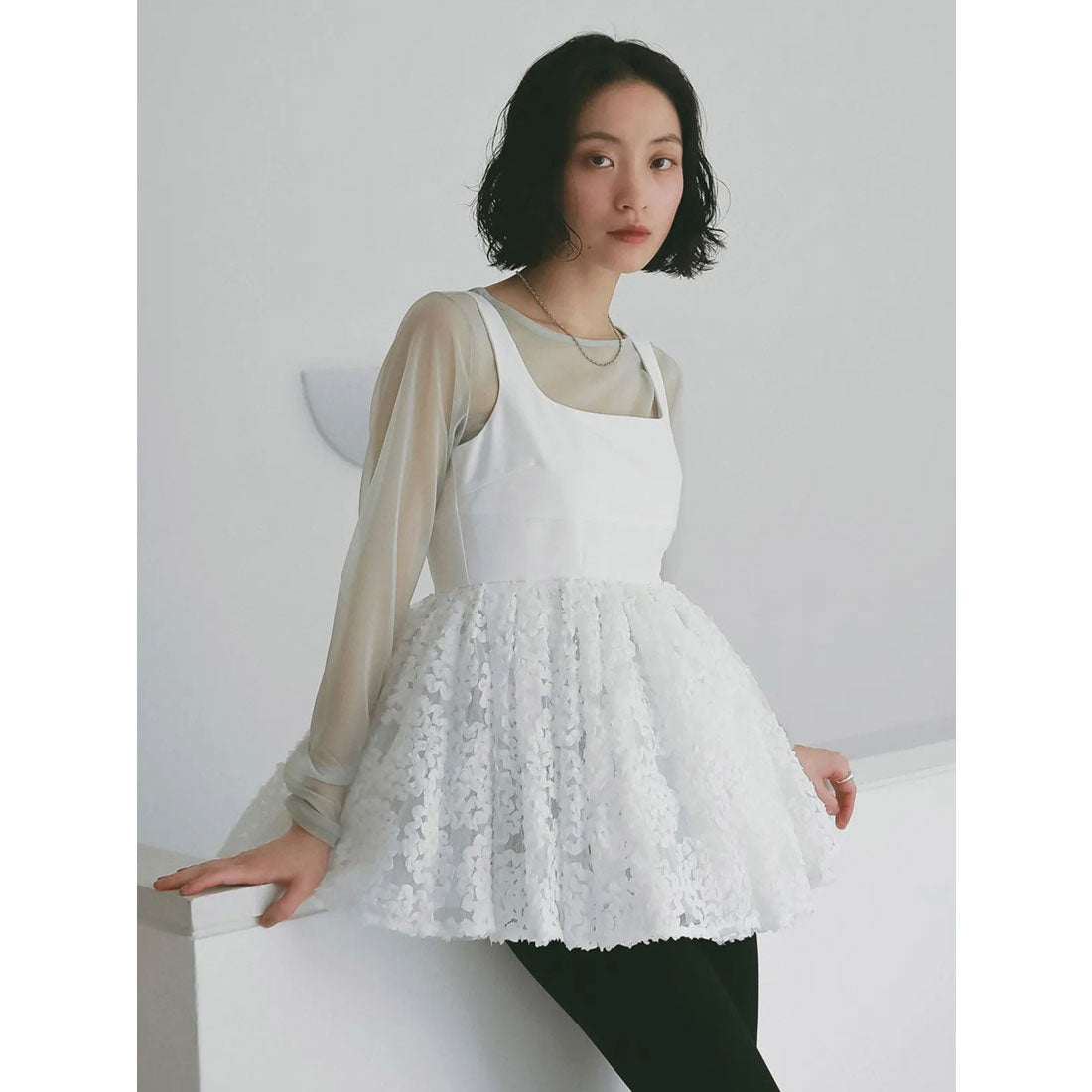 エイミーイストワール eimy istoire シアートップス (BLACK) BLACK