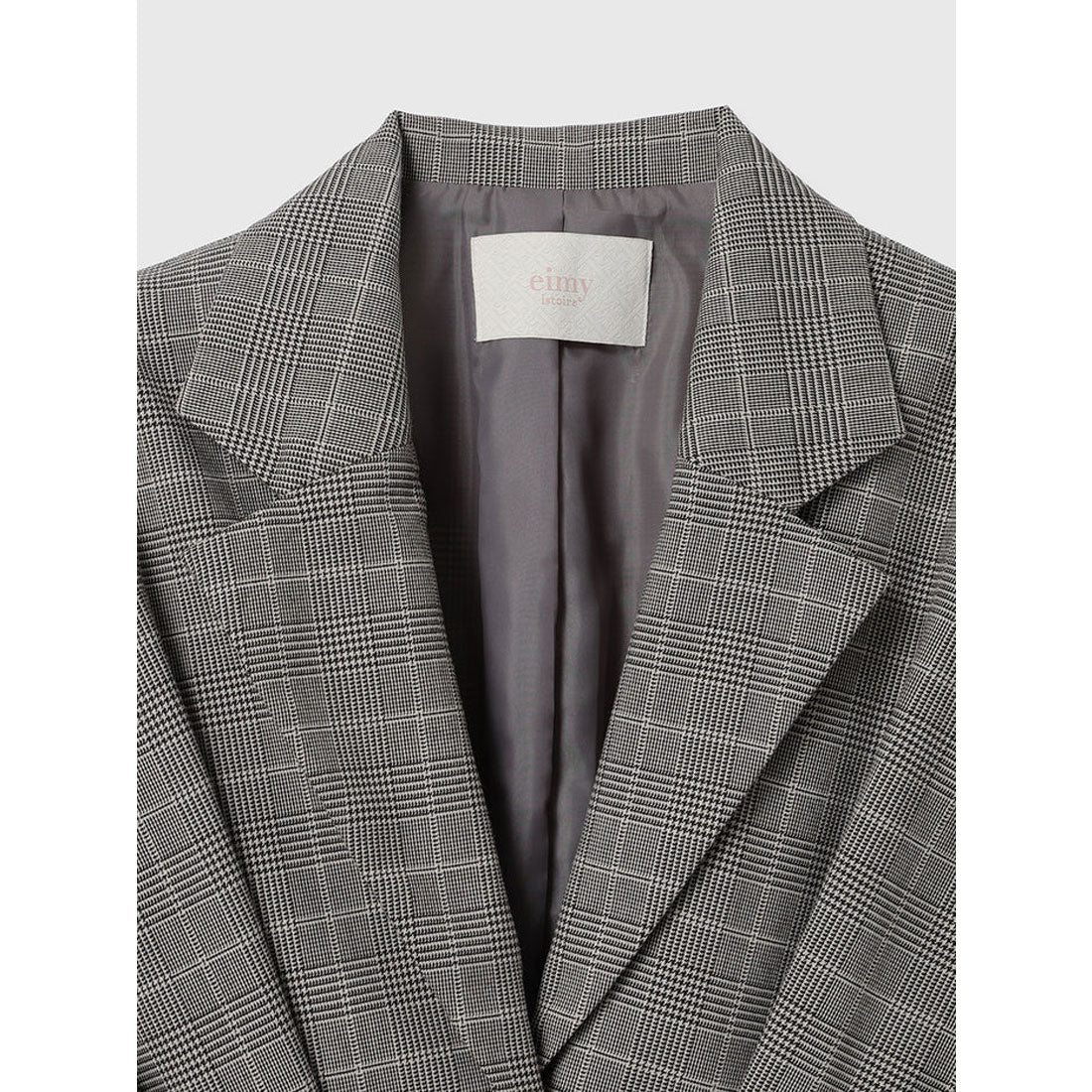 エイミーイストワール EIMY ISTOIRE ウエストタックグレンチェックジャケット (CHECK) CHECK