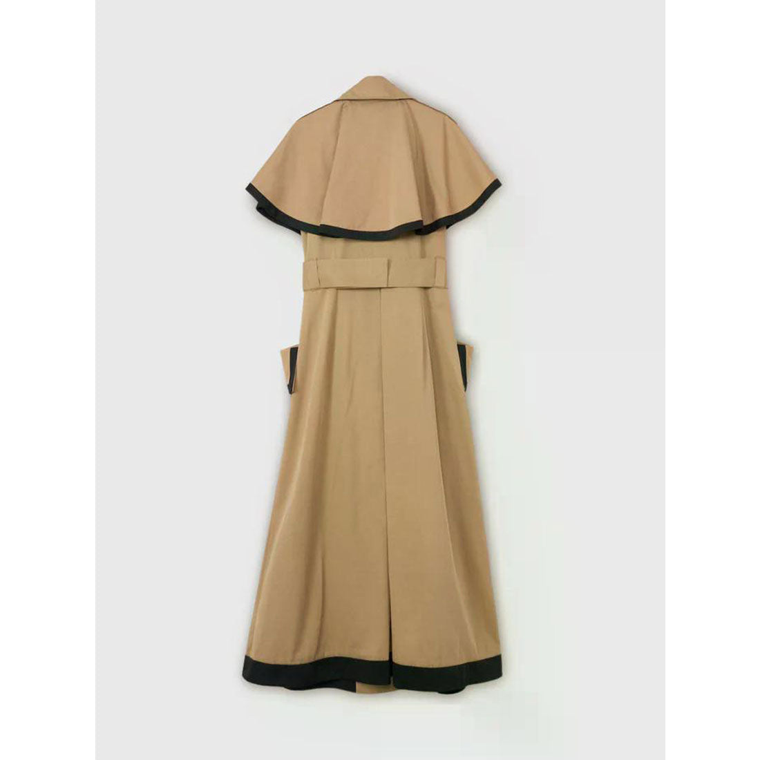 エイミーイストワール EIMY ISTOIRE コントラストトリムトレンチワンピース (BEIGE) BEIGE