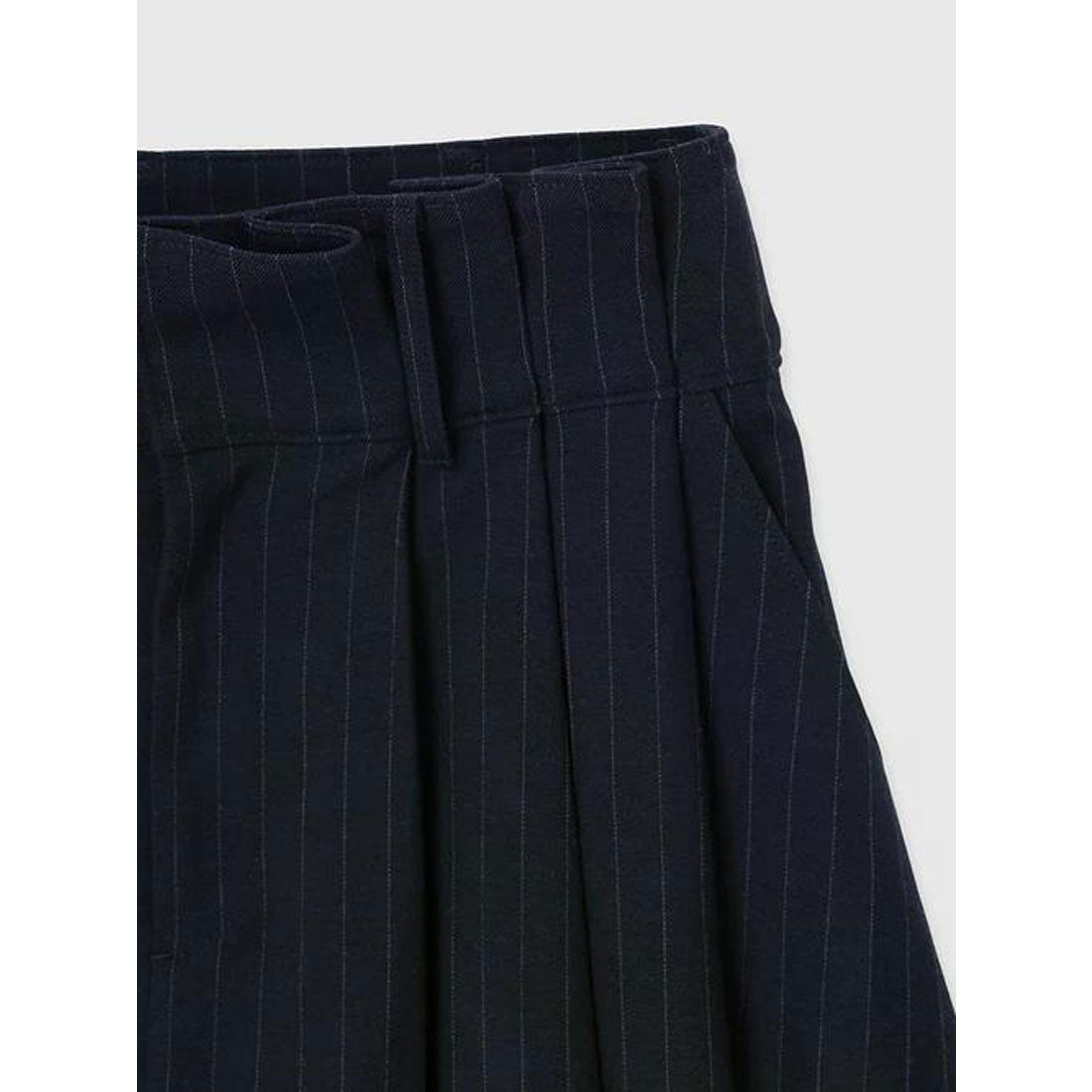 エイミーイストワール EIMY ISTOIRE ボックスプリーツミニスカート (NAVY) NAVY