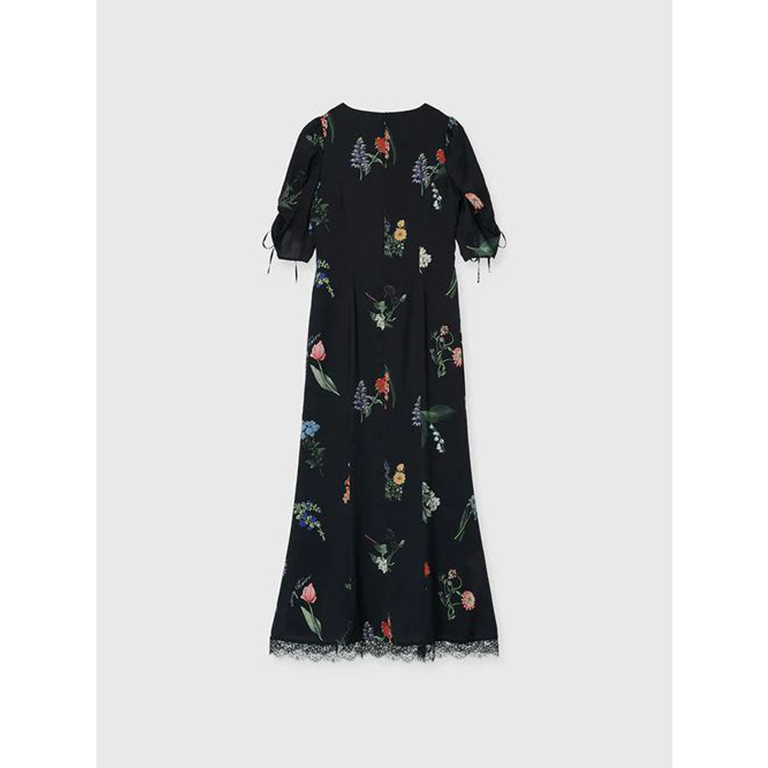 エイミーイストワール EIMY ISTOIRE レーストリムフラワーサテンワンピース (IVORY) IVORY