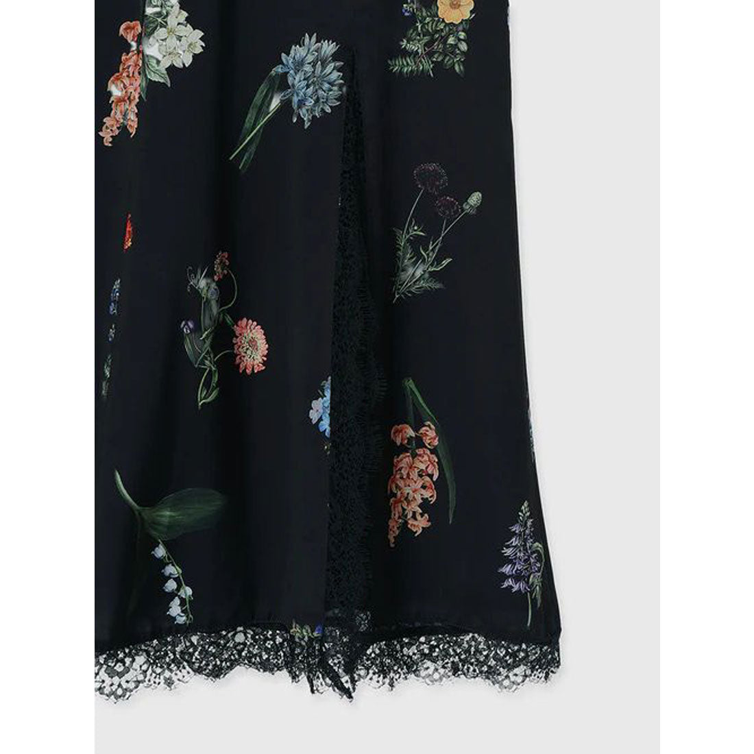 エイミーイストワール EIMY ISTOIRE レーストリムフラワーサテンワンピース (IVORY) IVORY