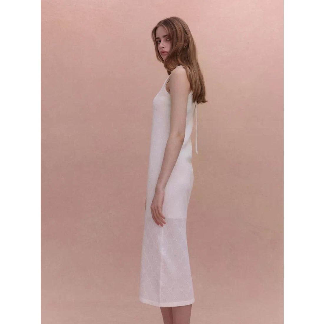 エイミーイストワール EIMY ISTOIRE PAPILLON MONOGRAM KNIT DRESS (BLACK) BLACK