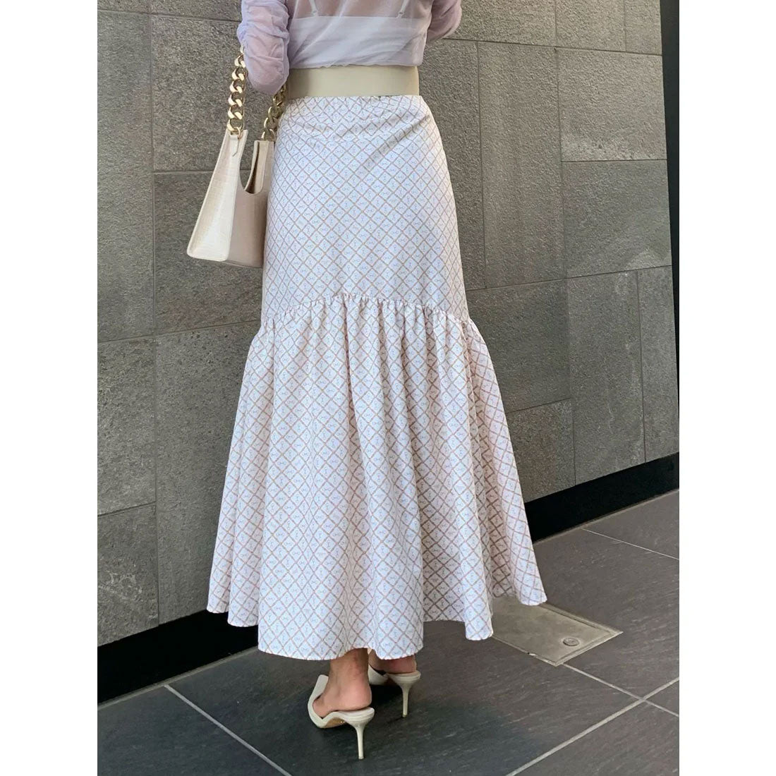 エイミーイストワール eimy istoire ES horse patternギャザーマーメードスカート