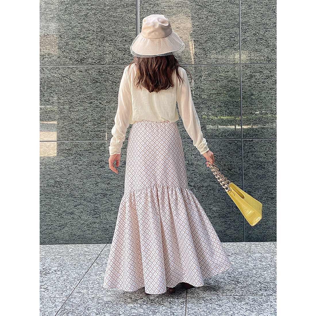 エイミーイストワール eimy istoire ES horse patternギャザーマーメードスカート