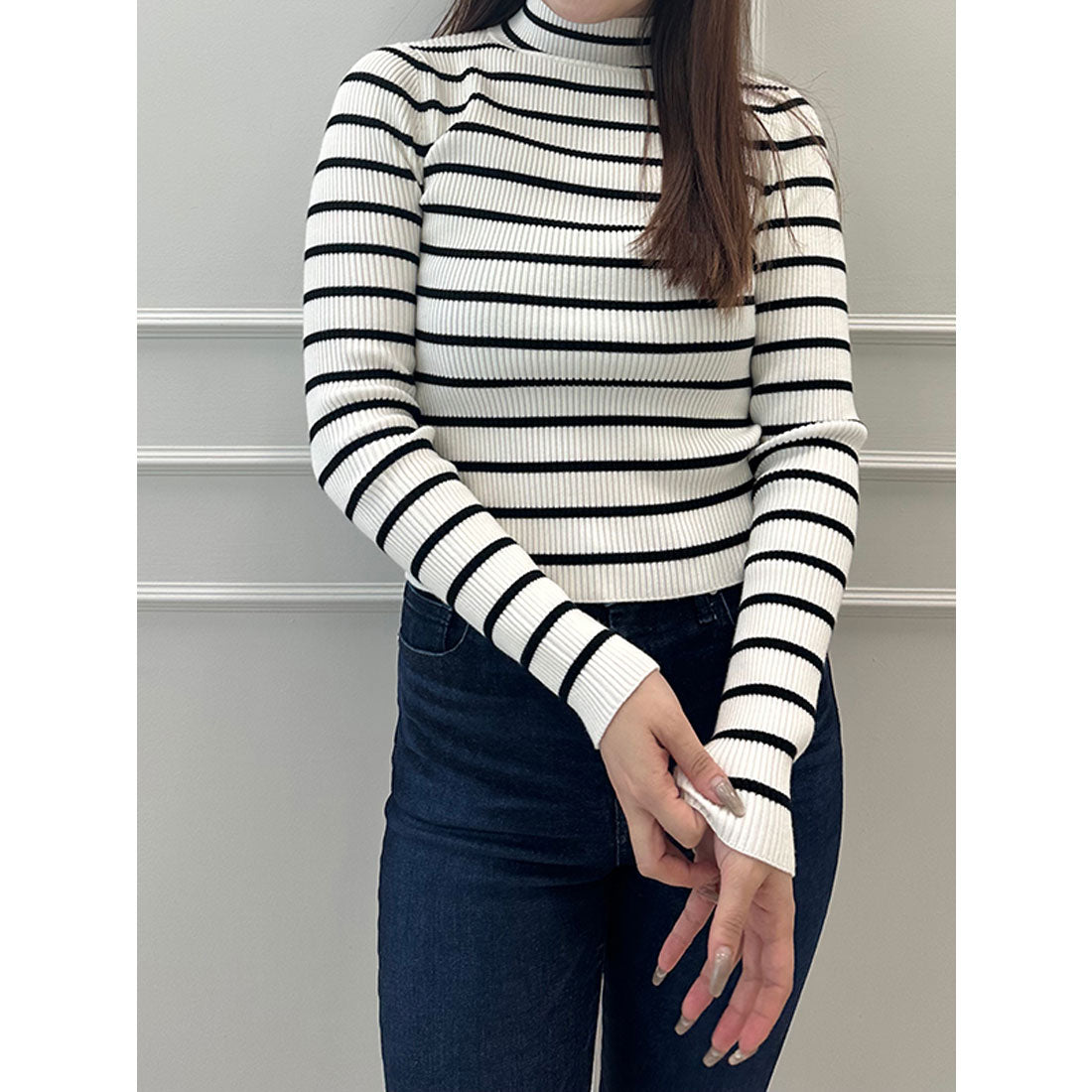 小物 eimy eimy istoire Mini bottle rib border knit