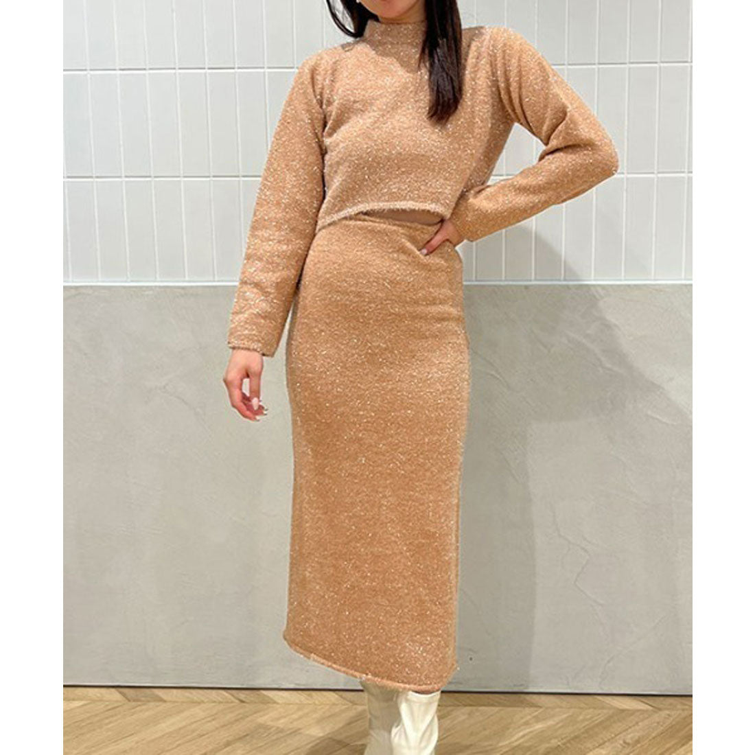 eimy istoireニット ギャラクシーショートニット＋スカート eimy istoire Galaxy Knit Skirt