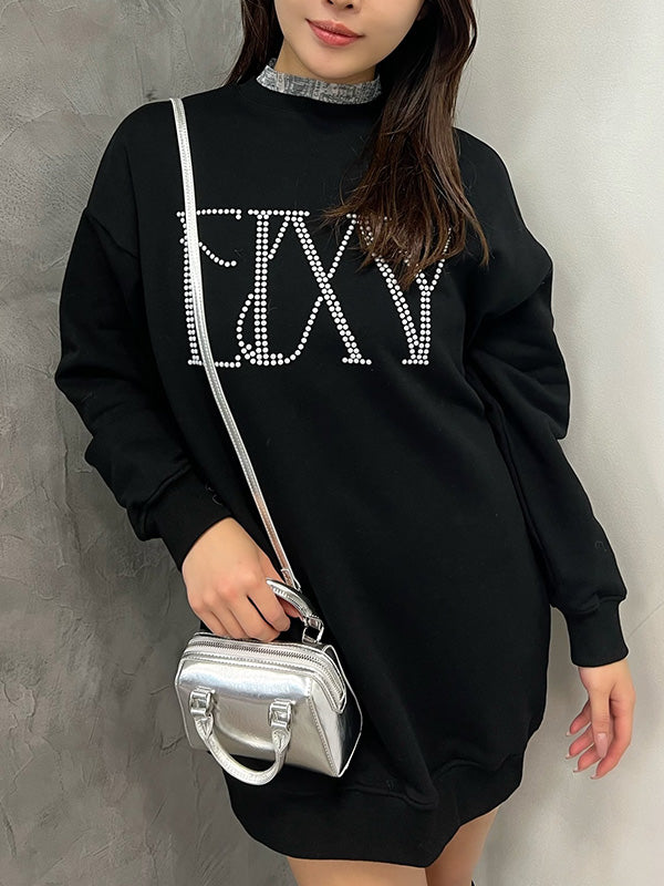 sweat short dress EIMY istoire EIMY logo sweat mini dress