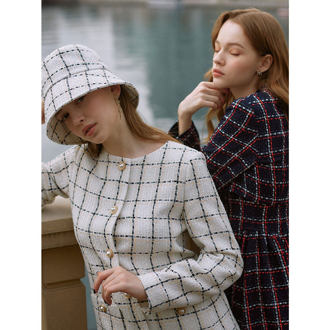 エイミーイストワール EIMY ISTOIRE eimy ribbon ツイードショートジャケット (WHITE) WHITE