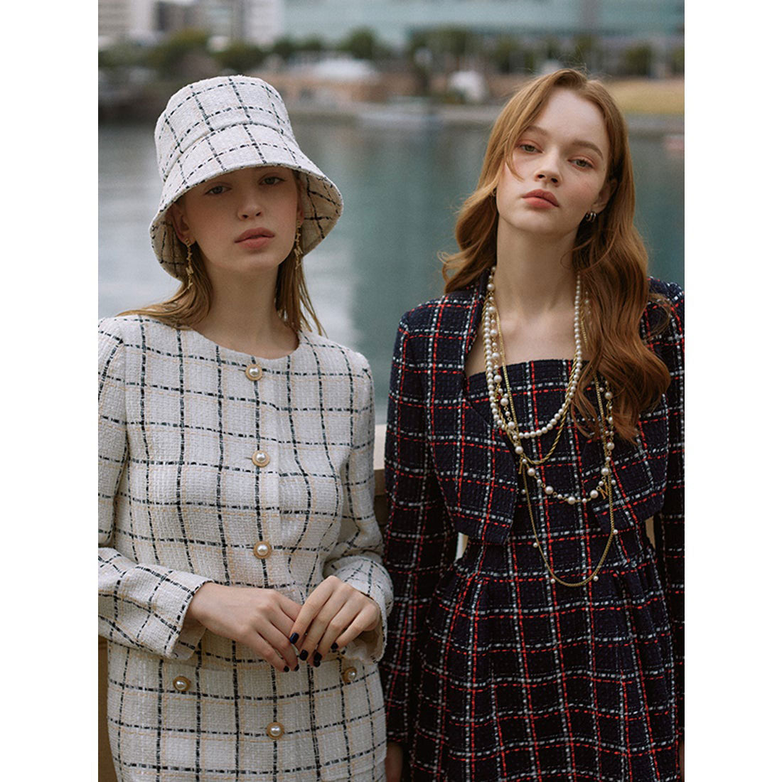 エイミーイストワール EIMY ISTOIRE eimy ribbon ツイードショートジャケット (WHITE) WHITE