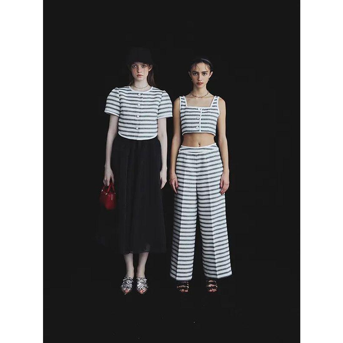 eimy istoire EIMY ISTOIRE MARINE TWEEDセットアップ