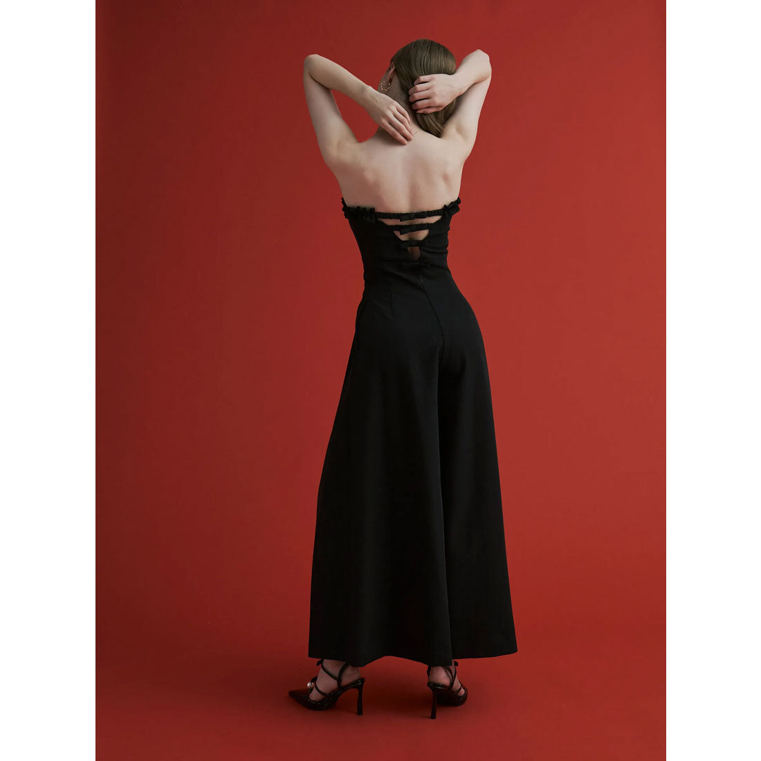 エイミーイストワール EIMY ISTOIRE バックリボンベアオールインワン