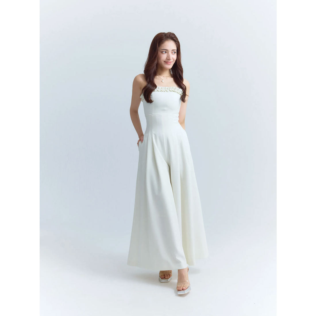 エイミーイストワール EIMY ISTOIRE バックリボンベアオールインワン