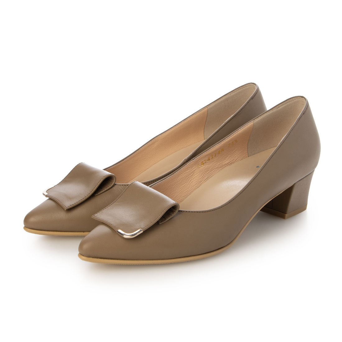 エイゾー EIZO 防水レザースクエアモチーフパンプス (OK-C) OK-C