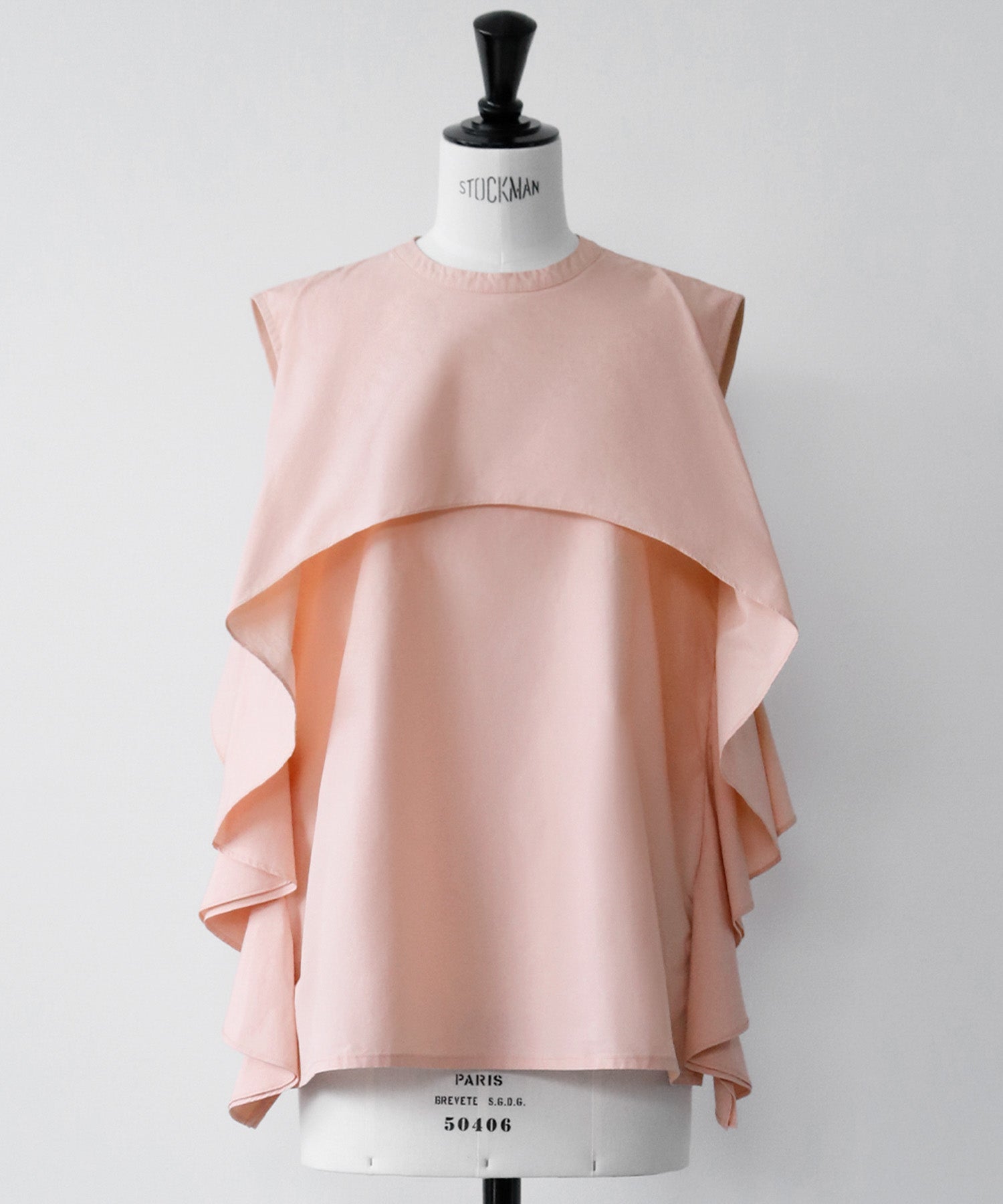 ELFRANK Frill Design Sleeveless Blouse 【100% Cotton】【Washable】