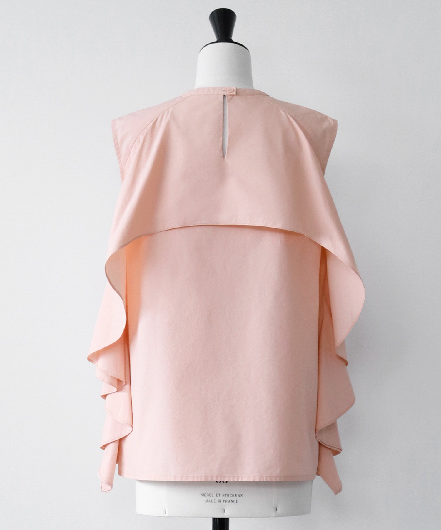 ELFRANK Frill Design Sleeveless Blouse 【100% Cotton】【Washable】