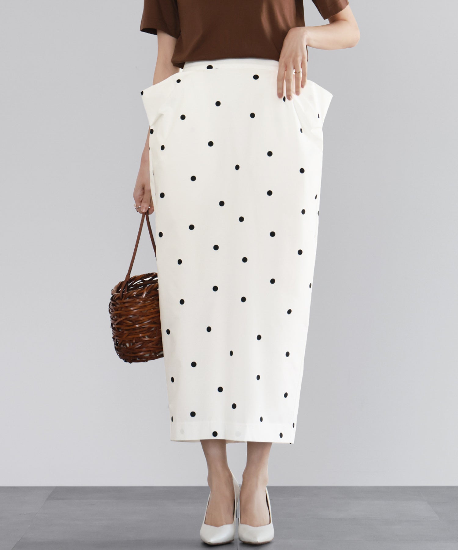 ELFRANK 點狀圓筒裙