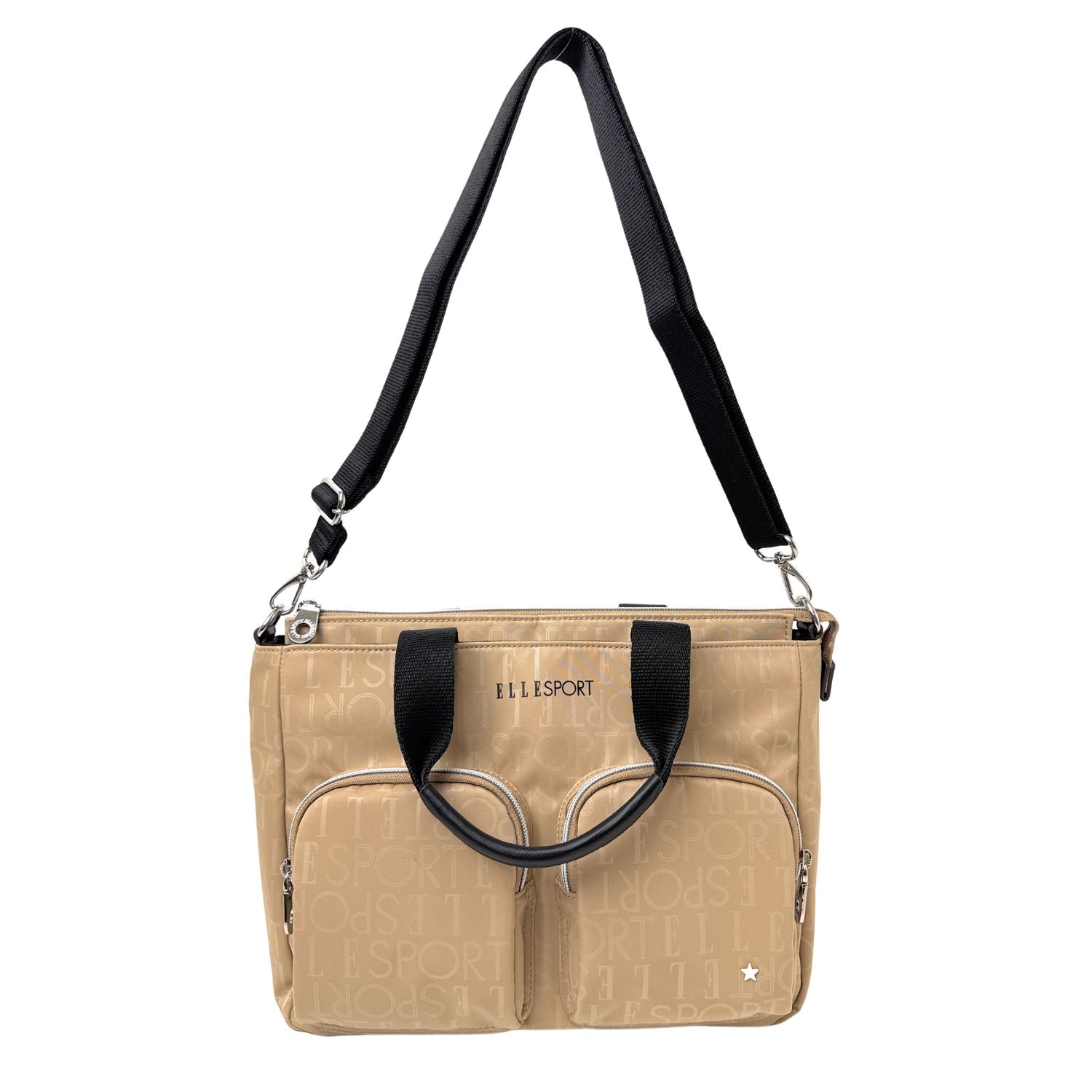 エルスポーツ ELLESPORT 2WAYトートバッグ 軽量 はっ水 熱転写プリント (モカ(MOCHA)) モカ(MOCHA)