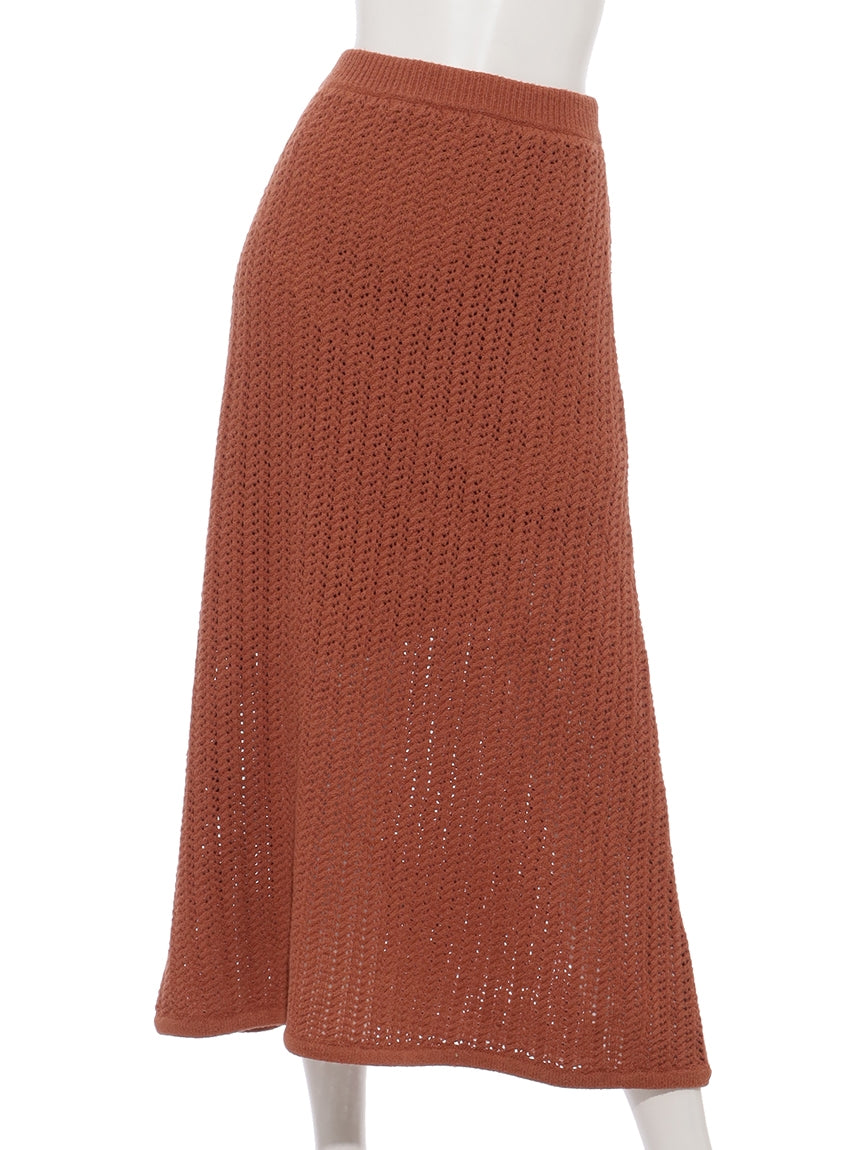 エマリンバー EMMA LIMBER OpenWorkSemiFlareSkirt (オレンジ) オレンジ