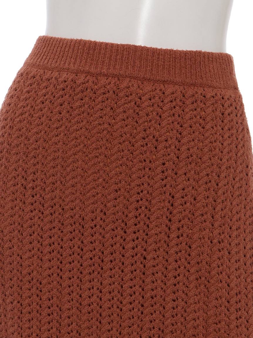 エマリンバー EMMA LIMBER OpenWorkSemiFlareSkirt (オレンジ) オレンジ