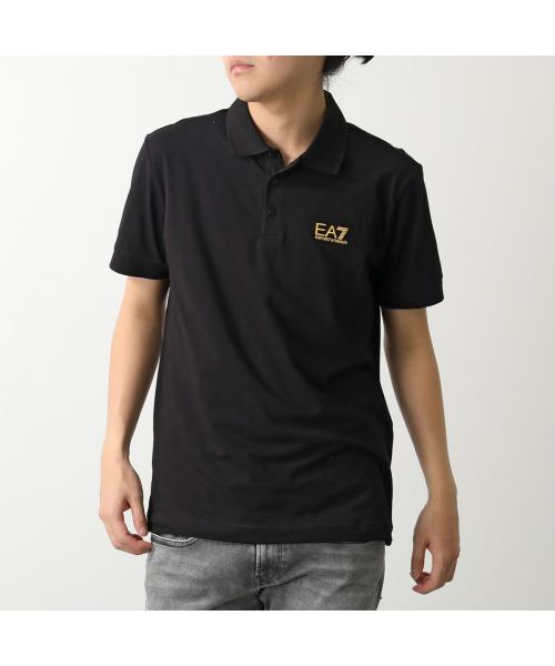 エンポリオ アルマーニ EMPORIO ARMANI EA7 EMPORIO ARMANI ポロシャツ 8NPF14 PJVQZ 半袖 (0208/BLACK-ブラック) 0208/BLACK-ブラック