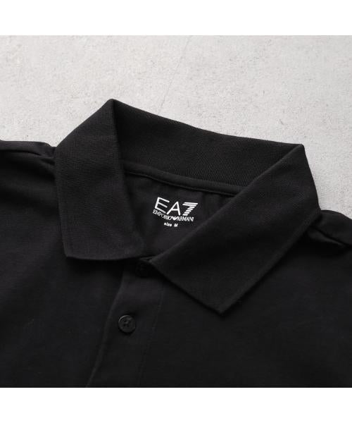 エンポリオ アルマーニ EMPORIO ARMANI EA7 EMPORIO ARMANI ポロシャツ 8NPF14 PJVQZ 半袖 (0208/BLACK-ブラック) 0208/BLACK-ブラック