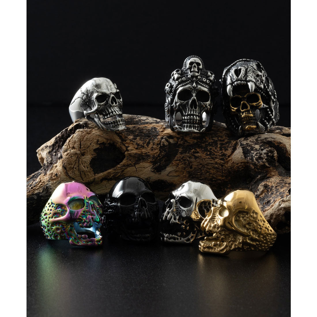 Emonique Men's Volume Hard Fashion Ring