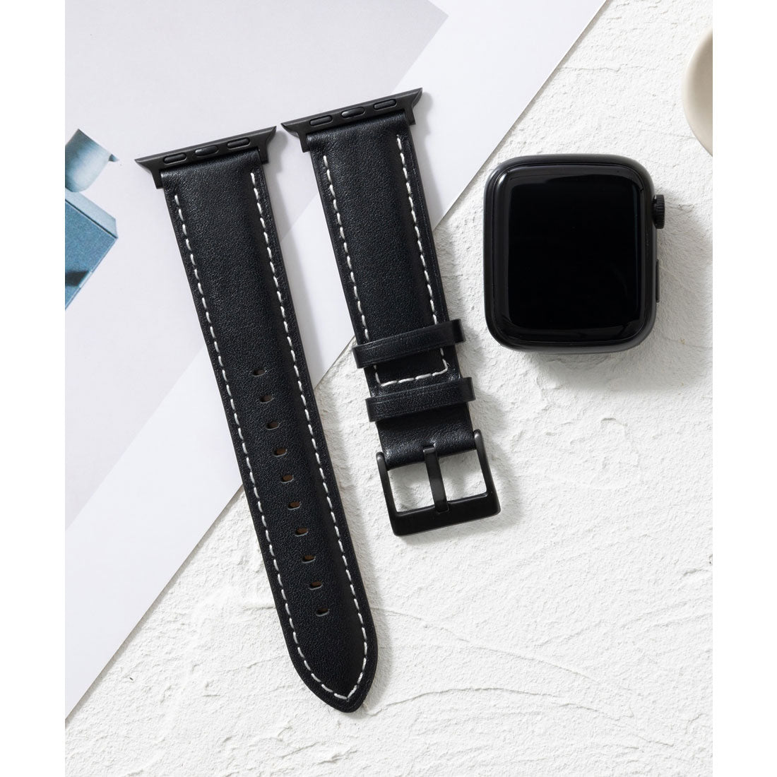 エモニーク emonique 本革皮革 Apple Watch 錶帶 智能手錶帶【38/40/41/42/44/45/49mm 兼容】