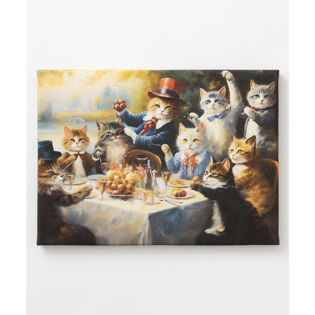 エモニーク emonique 猫 デザイン 世界の名画 壁掛け アートキャンバス (その他18) その他18