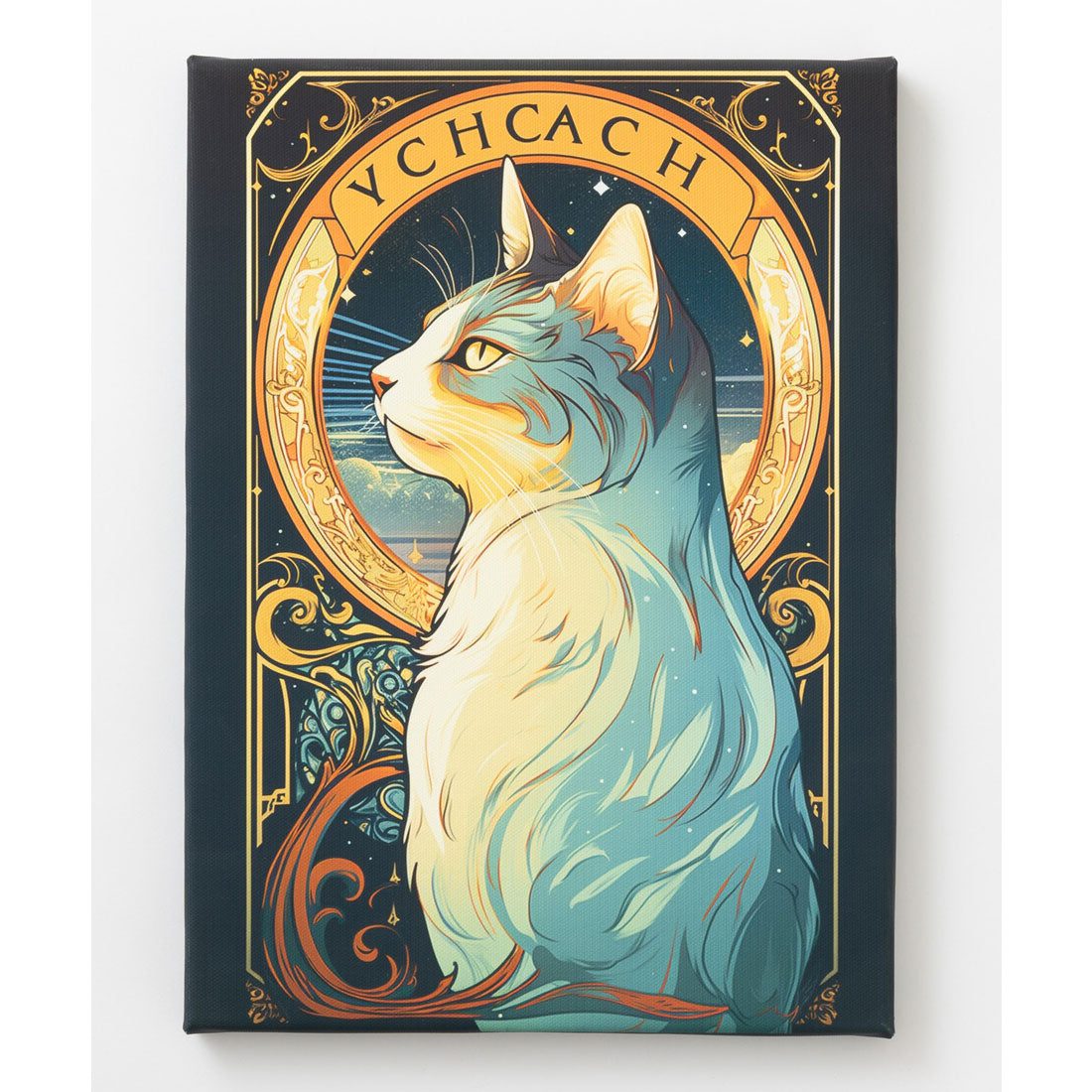 エモニーク emonique 猫 デザイン 世界の名画 壁掛け アートキャンバス (その他13) その他13