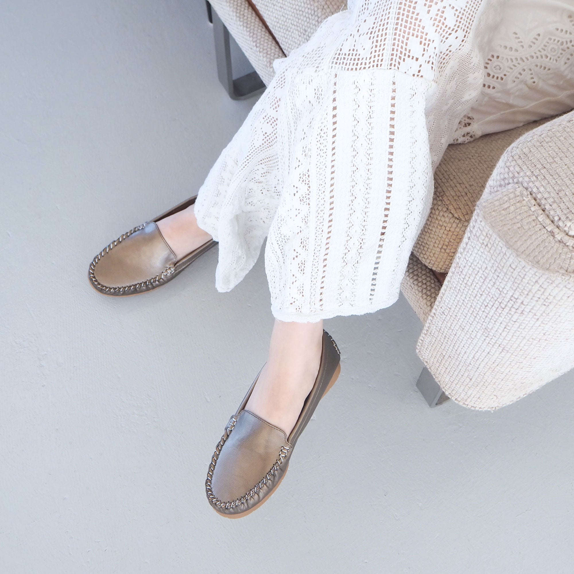 エンチャンテッド enchanted 《prima》プレーンモカシン (ブロンズ) ブロンズ