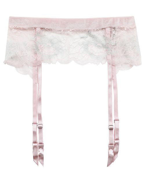 安布拉 ANNEBRA 輕柔天鵝絨 蕾絲吊襪帶