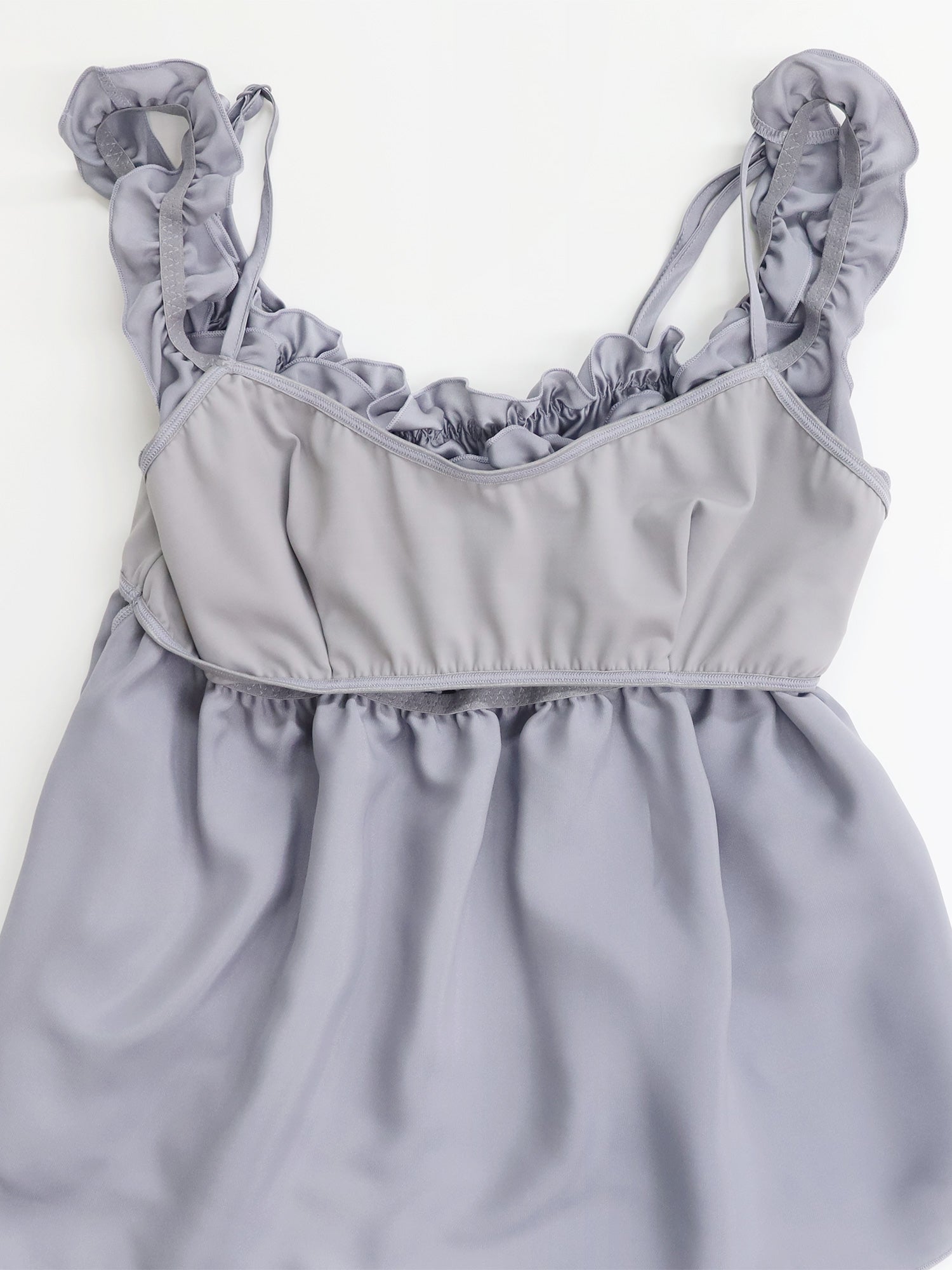 アンブラ ANNEBRA Cafe ギャザーオフショルショートパンツセットアップ (Light Yellow) Light Yellow