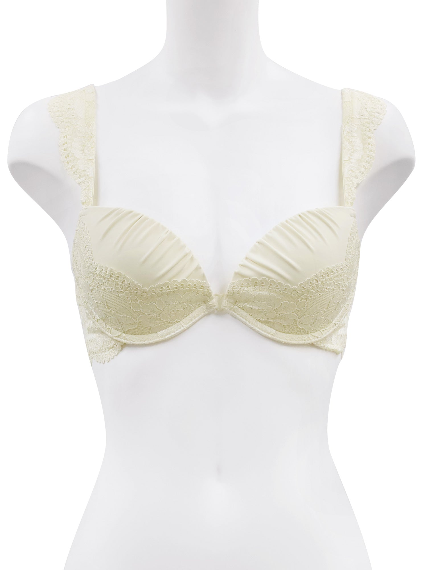 アンブラ ANNEBRA Cafe フリルショルダーモールドカップブラジャー (Light Yellow) Light Yellow