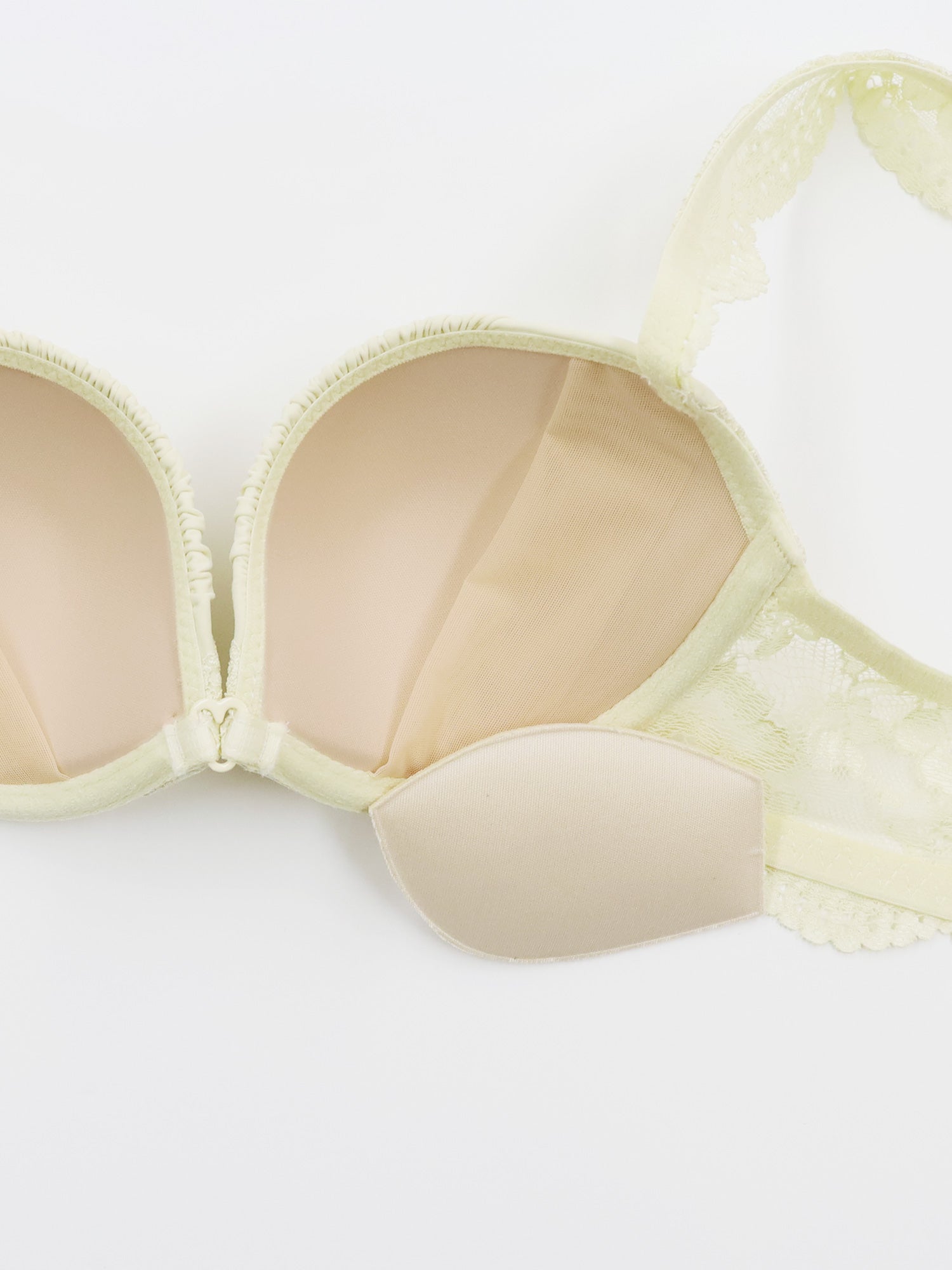 アンブラ ANNEBRA Cafe フリルショルダーモールドカップブラジャー (Light Yellow) Light Yellow