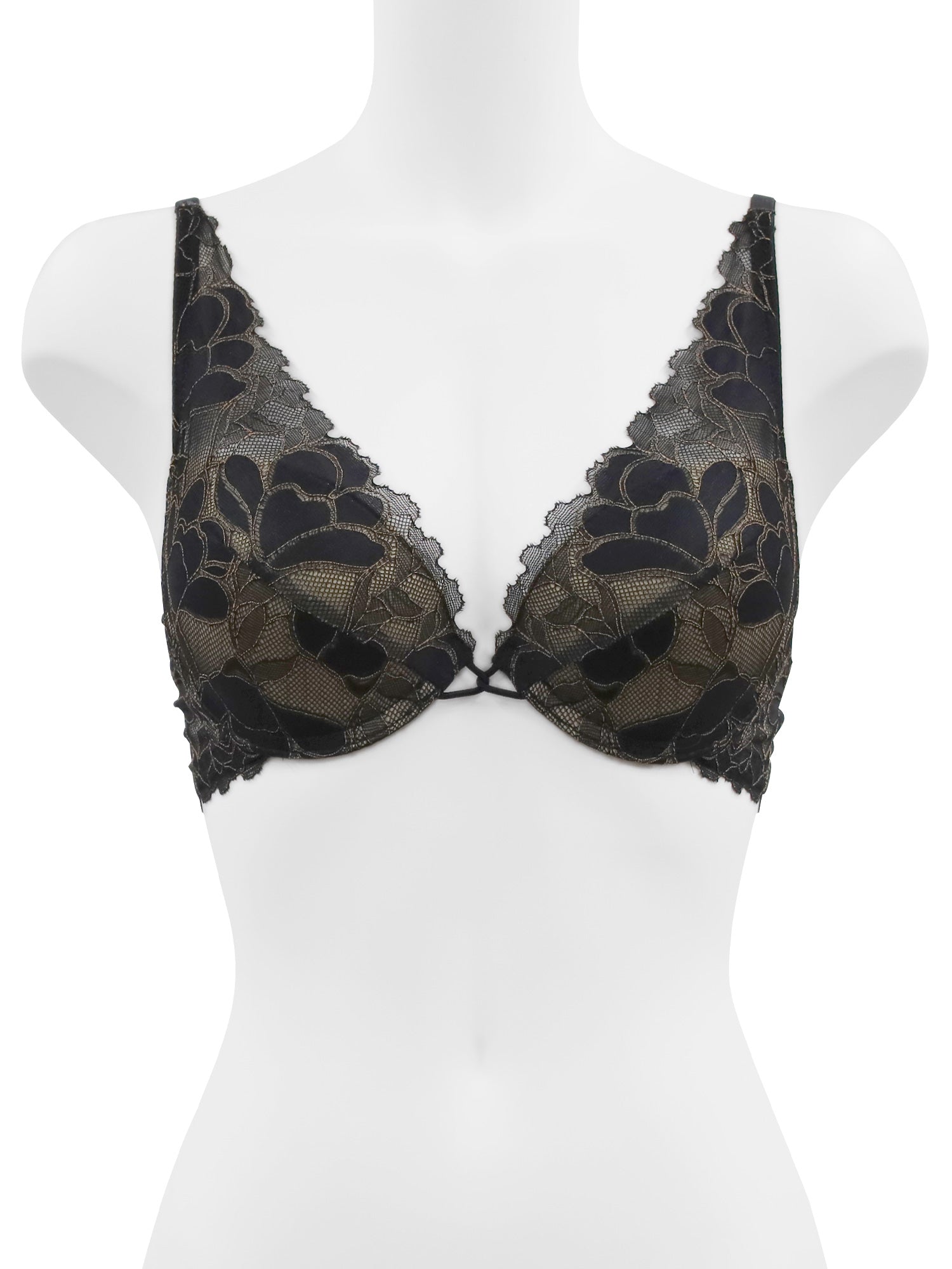 アンブラ ANNEBRA Whispers ハーネス付きデコルテレースモールドカップブラジャー (Beige) Beige