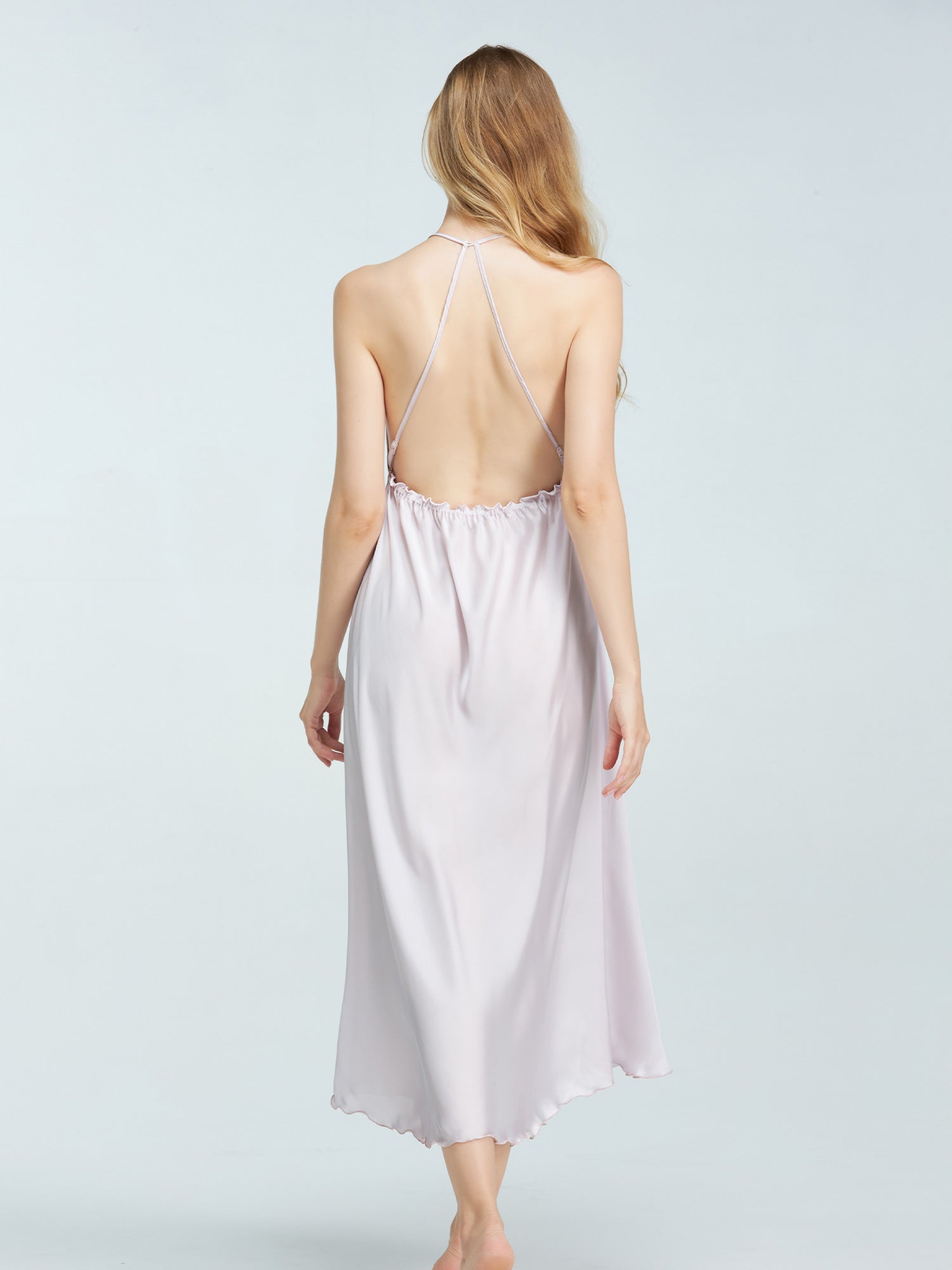 アンブラ ANNEBRA Whispers レースコンビロングドレス (Beige) Beige