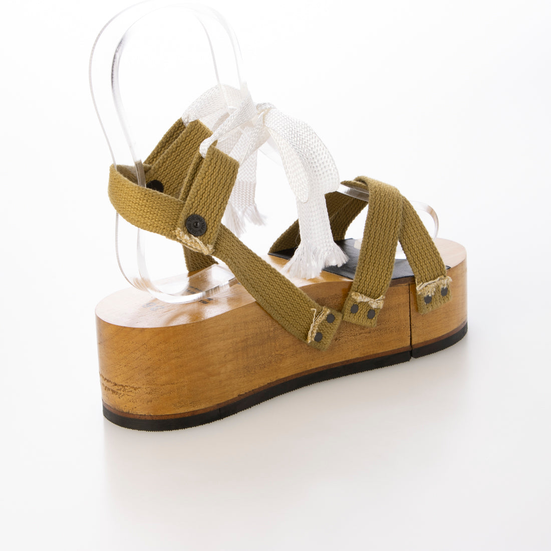 エンライトメント ENLIGHTENMENT WOOD PLATFORM SABOT (オリーブ) オリーブ