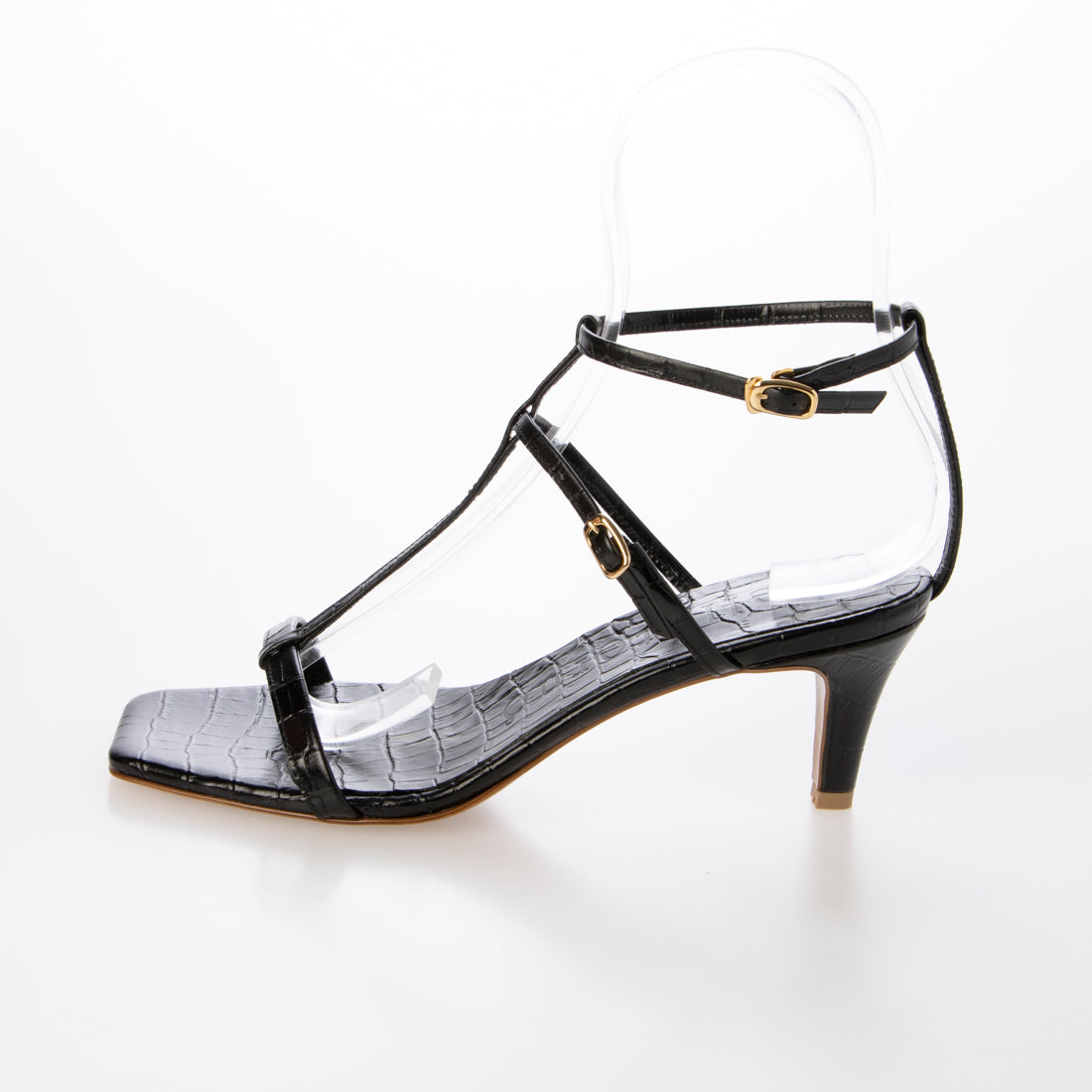 エンライトメント ENLIGHTENMENT スムースレザーストラップサンダル (ブラック) ブラック