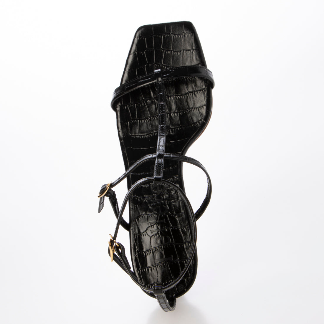 エンライトメント ENLIGHTENMENT スムースレザーストラップサンダル (ブラック) ブラック