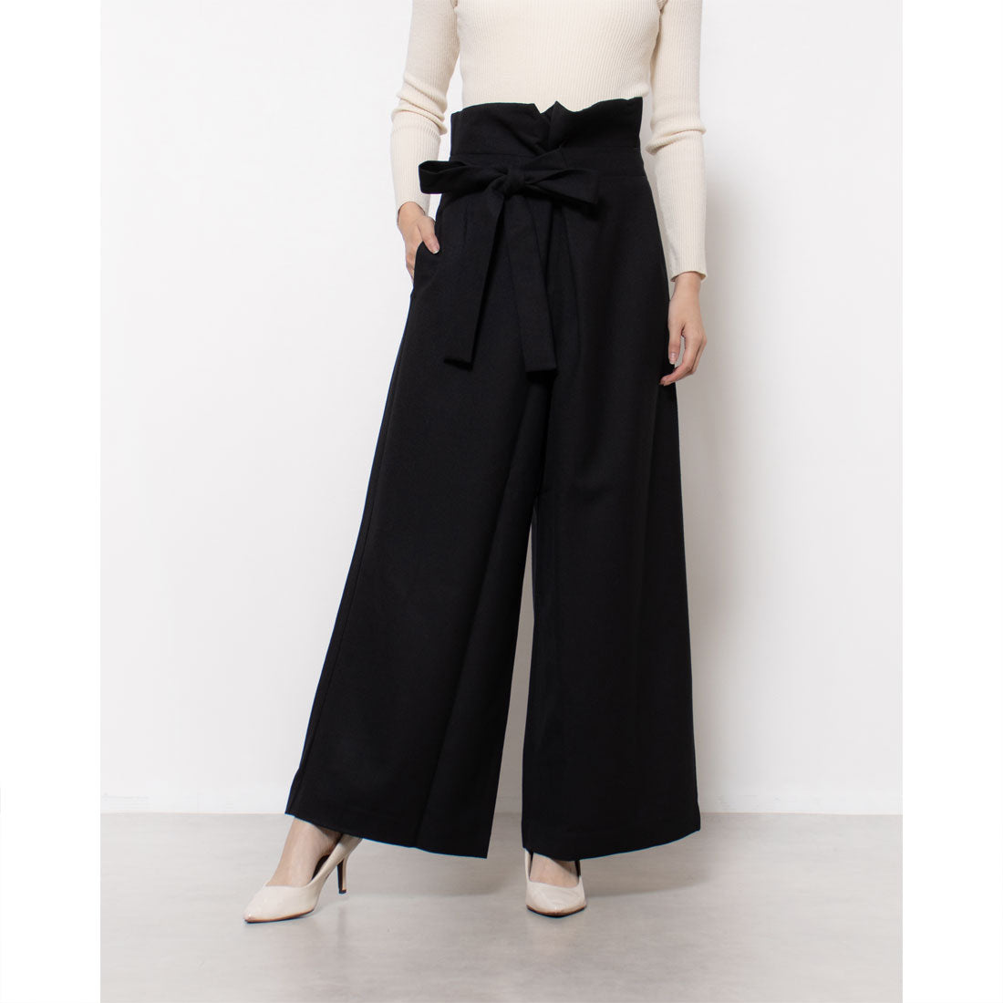 エンライトメント ENLIGHTENMENT WIDE PANTS,ブラック